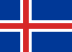 Флаг на футболен отбор домакин Исландия