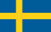 Флаг на футболен отбор домакин Швеция