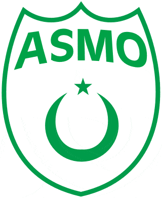 Флаг на футболен отбор домакин АСМ Оран