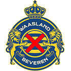 Флаг на футболен отбор домакин СК Беверен