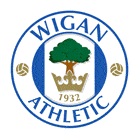 Флаг на футболен отбор домакин Уигън