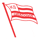 Флаг на футболен отбор домакин Краковия Краков