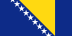 Флаг на футболен отбор домакин Босна и Херцеговина