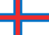 Флаг на футболен отбор домакин Фарьорски острови