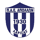 Флаг на футболен отбор домакин Аполон Лариса