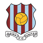 Флаг на футболен отбор домакин Гзира Юнайтед