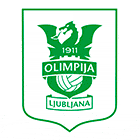 Флаг на футболен отбор домакин Олимпия Любляна