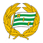 Флаг на футболен отбор домакин Хамарби